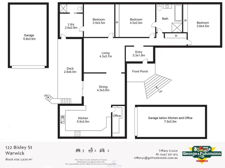 Floorplan of Homely house listing, 122 Bisley Street, Warwick QLD 4370