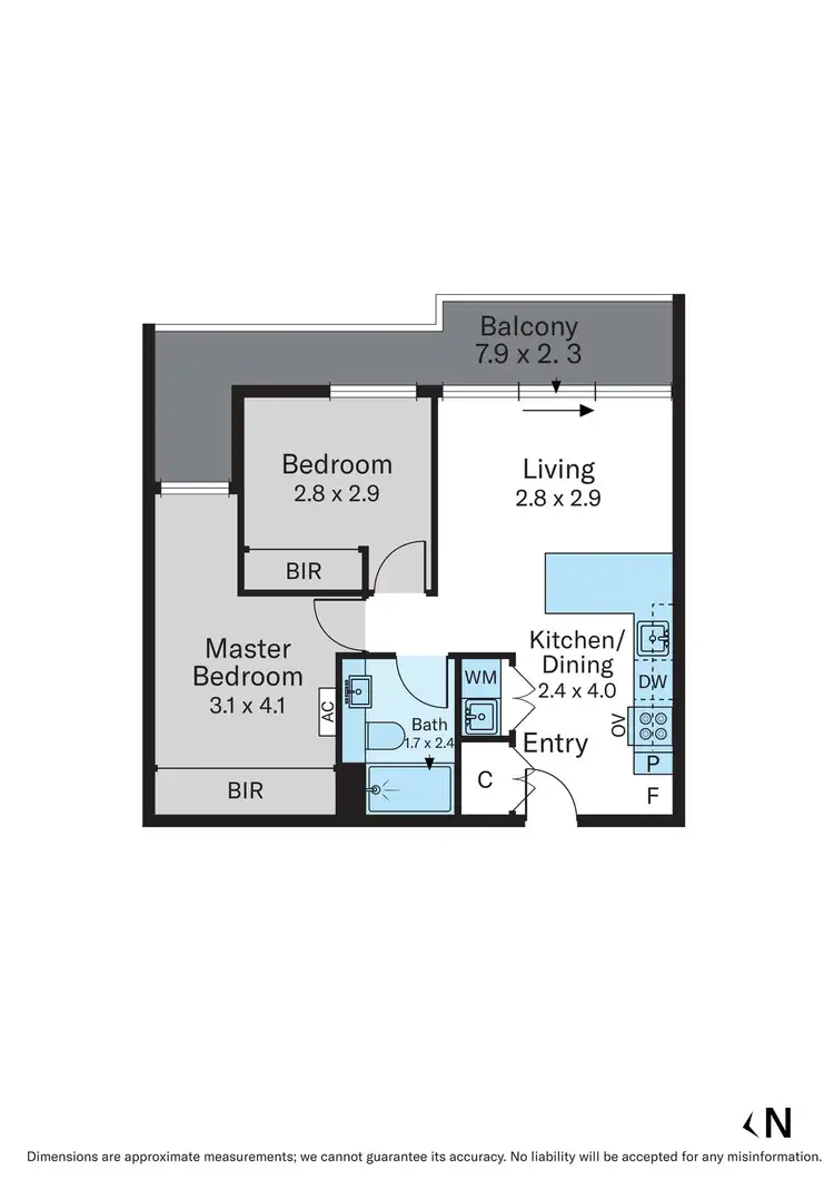 Floorplan of Homely unit listing, 312/70 Batesford Road, Chadstone VIC 3148