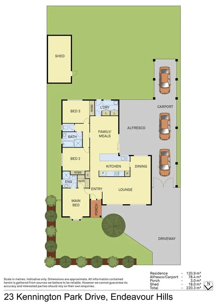 Floorplan of Homely house listing, 23 Kennington Park Drive, Endeavour Hills VIC 3802