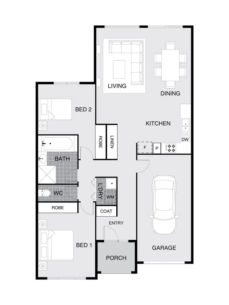 Floorplan of Homely townhouse listing, 24/18 Constance Stone Street, Macgregor ACT 2615