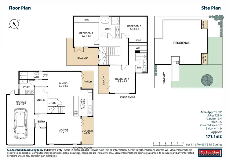 Floorplan of Homely townhouse listing, 1/4 Archbold Road, Long Jetty NSW 2261