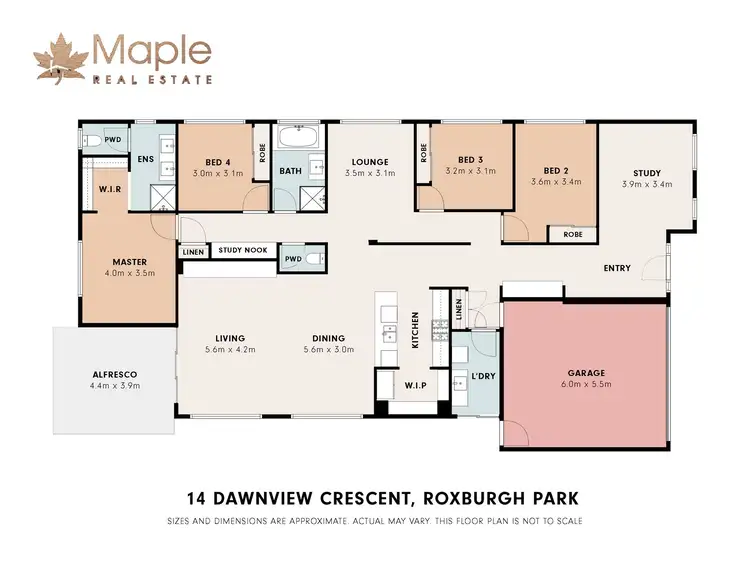 Floorplan of Homely house listing, 14 Dawnview Crescent, Roxburgh Park VIC 3064