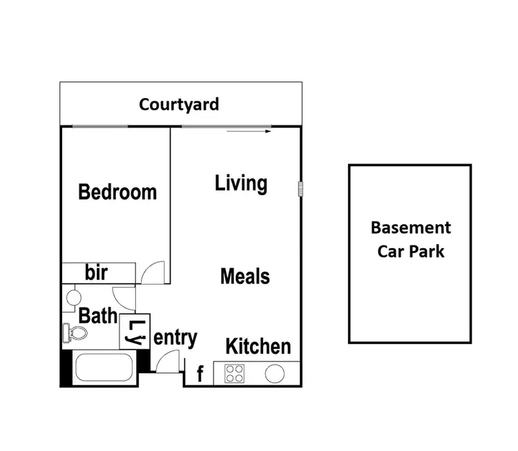 Floorplan of Homely apartment listing, G02/1142 Mt Alexander Road, Essendon VIC 3040