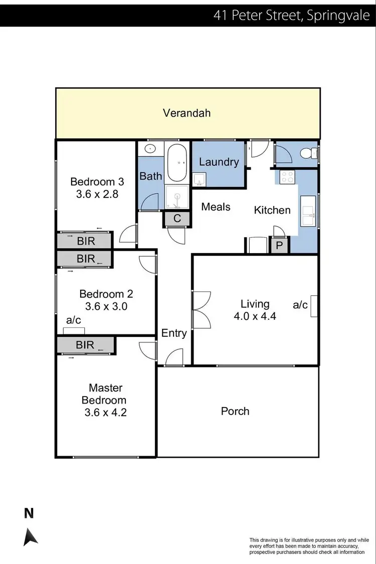 Floorplan of Homely house listing, 41 Peter Street, Springvale VIC 3171
