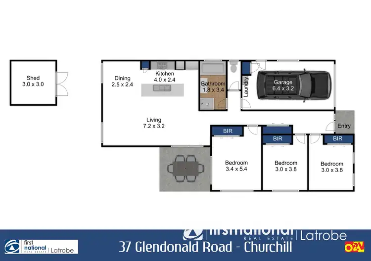 Floorplan of Homely house listing, 37 Glendonald Road, Churchill VIC 3842