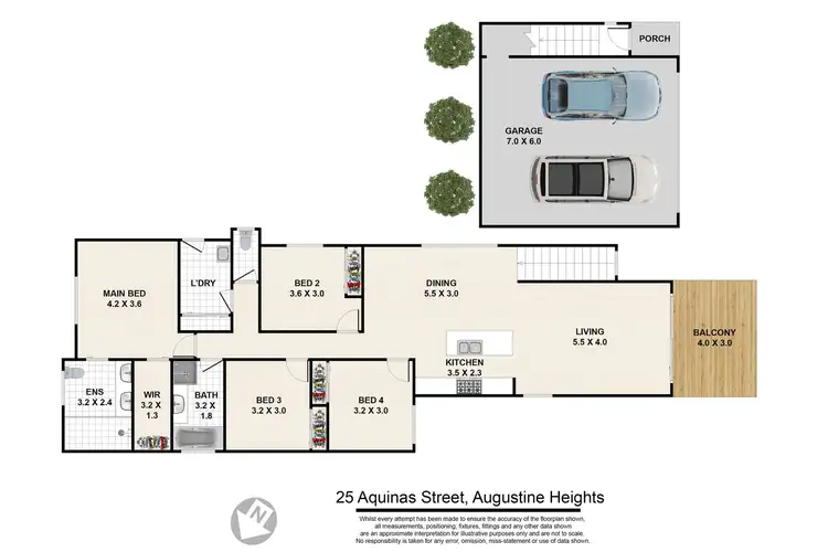 Floorplan of Homely house listing, 25 Aquinas Street, Augustine Heights QLD 4300