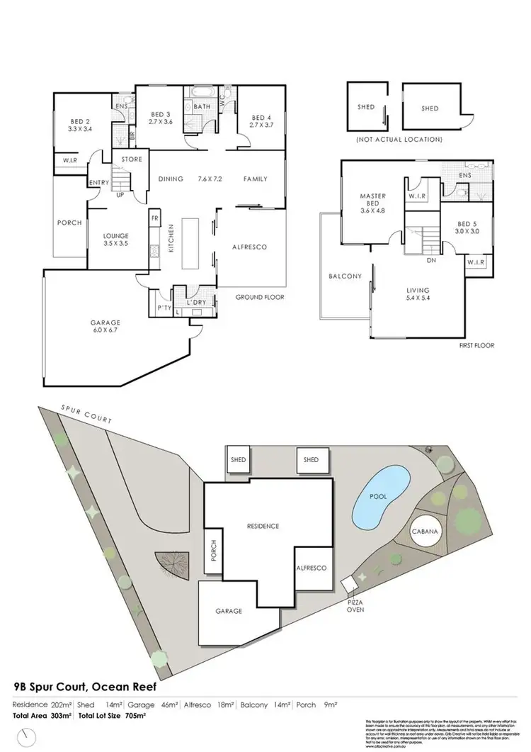 Floorplan of Homely house listing, 9B SPUR COURT, Ocean Reef WA 6027