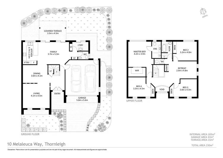Floorplan of Homely house listing, 10 Melaleuca Way, Thornleigh NSW 2120