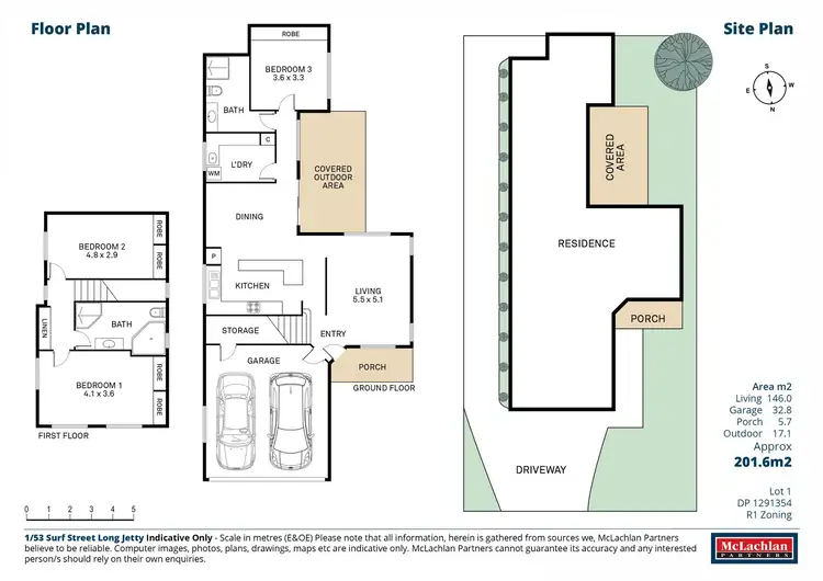 Floorplan of Homely townhouse listing, 1/53 Surf Street, Long Jetty NSW 2261