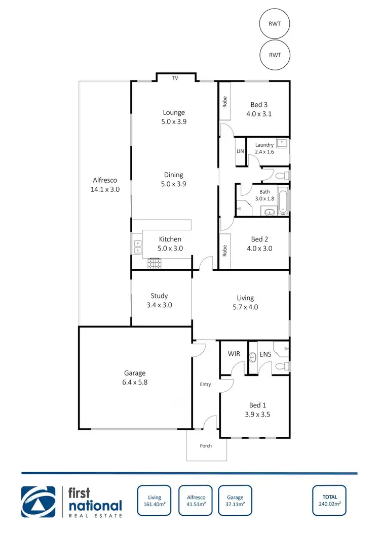 Floorplan of Homely house listing, 39 North Tce, Moonta Bay SA 5558