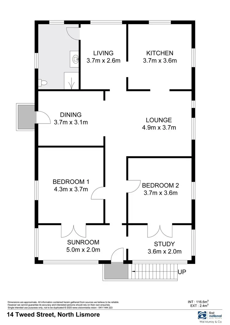 Floorplan of Homely house listing, 14 Tweed Street, North Lismore NSW 2480