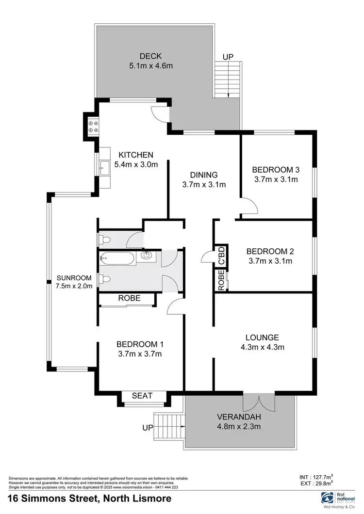 Floorplan of Homely house listing, 16 Simmons Street, North Lismore NSW 2480