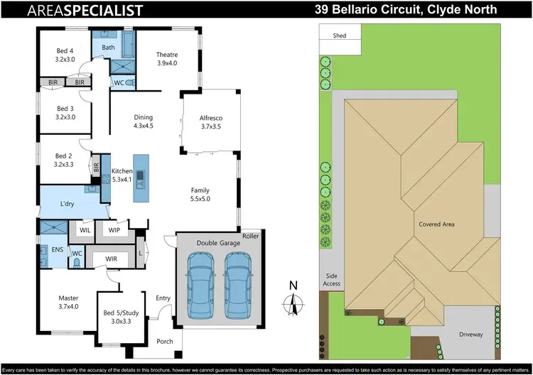 Floorplan of Homely house listing, 39 Bellario Circuit, Clyde North VIC 3978
