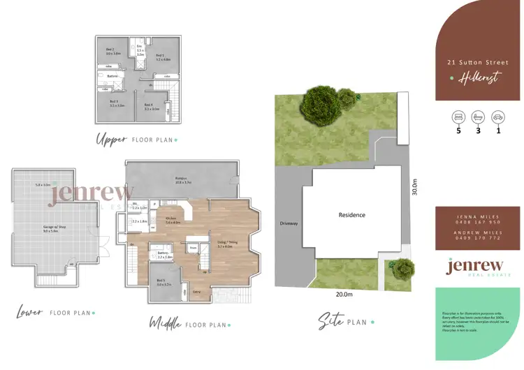 Floorplan of Homely house listing, 21 Sutton Street, Hillcrest TAS 7320