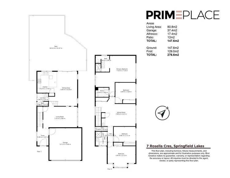 Floorplan of Homely house listing, 7 Rosella Crescent, Springfield Lakes QLD 4300