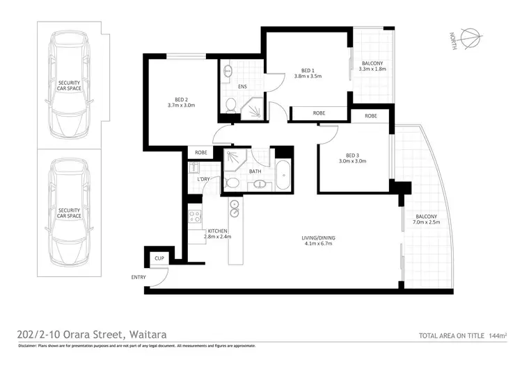 Floorplan of Homely unit listing, 202/2-10 Orara Street, Waitara NSW 2077