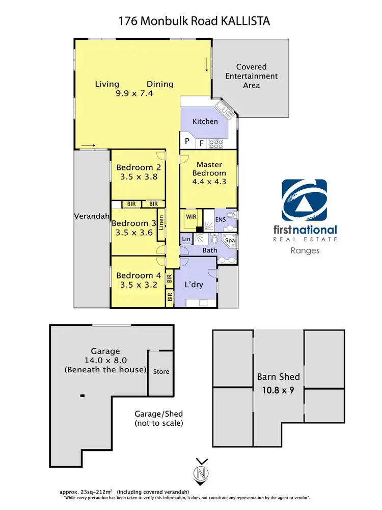 Floorplan of Homely house listing, 176 MONBULK ROAD, Kallista VIC 3791
