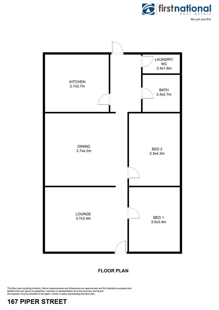 Floorplan of Homely house listing, 167 Piper Street, Broken Hill NSW 2880