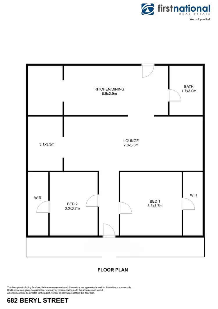 Floorplan of Homely house listing, 682 Beryl Street, Broken Hill NSW 2880