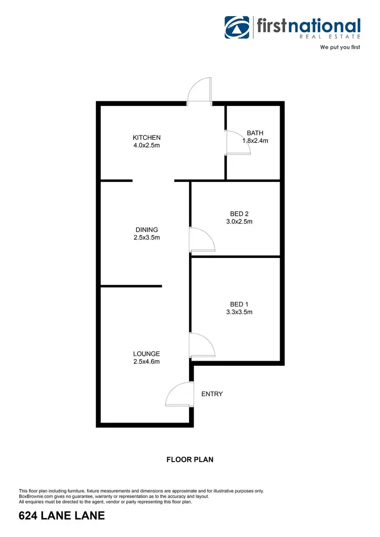 Floorplan of Homely house listing, 624 Lane Lane, Broken Hill NSW 2880
