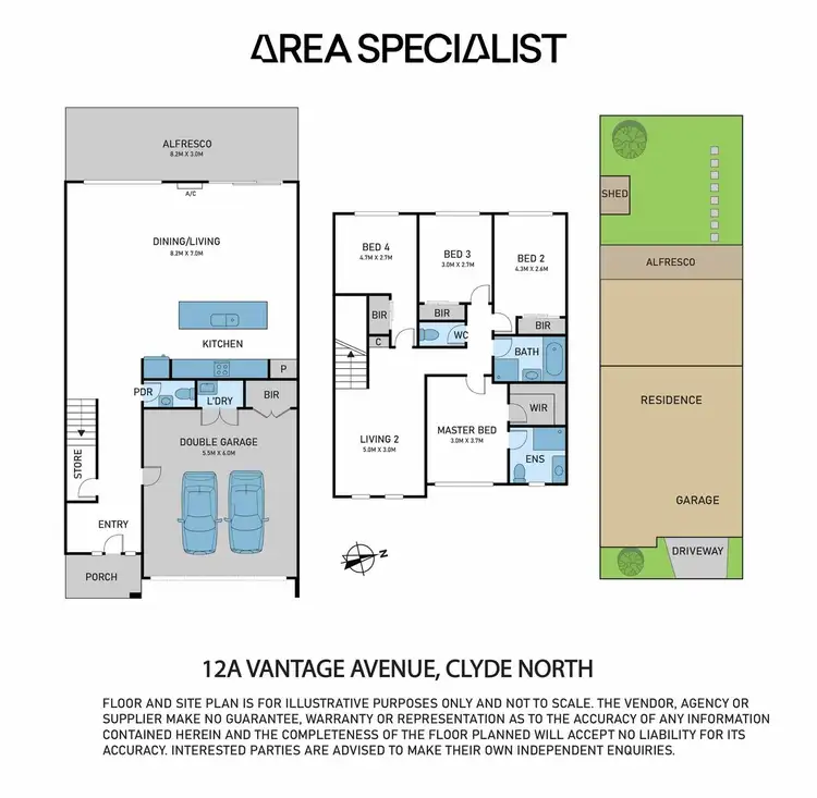 Floorplan of Homely house listing, 12A Vantage Avenue, Clyde North VIC 3978