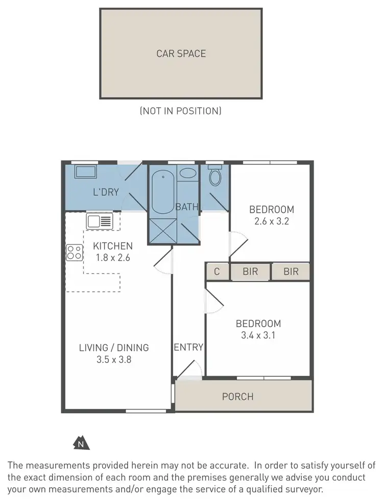 Floorplan of Homely unit listing, 2/1 Pagnoccolo Street, Werribee VIC 3030