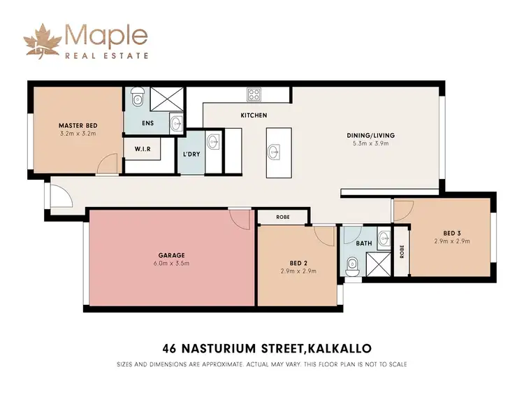 Floorplan of Homely house listing, 46 Nasturium Street, Kalkallo VIC 3064
