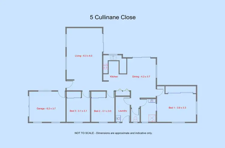 Floorplan of Homely house listing, 5 Cullinane Close, Cullinane QLD 4860