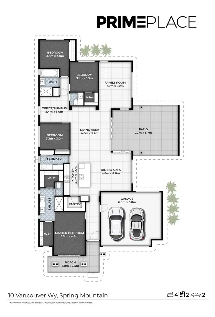 Floorplan of Homely house listing, 10 Vancouver Way, Spring Mountain QLD 4300