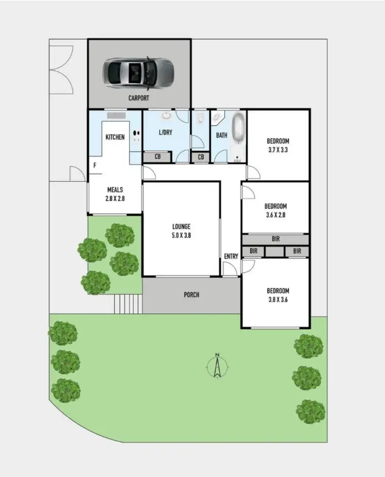 Floorplan of Homely house listing, 40 Purinuan Road, Reservoir VIC 3073