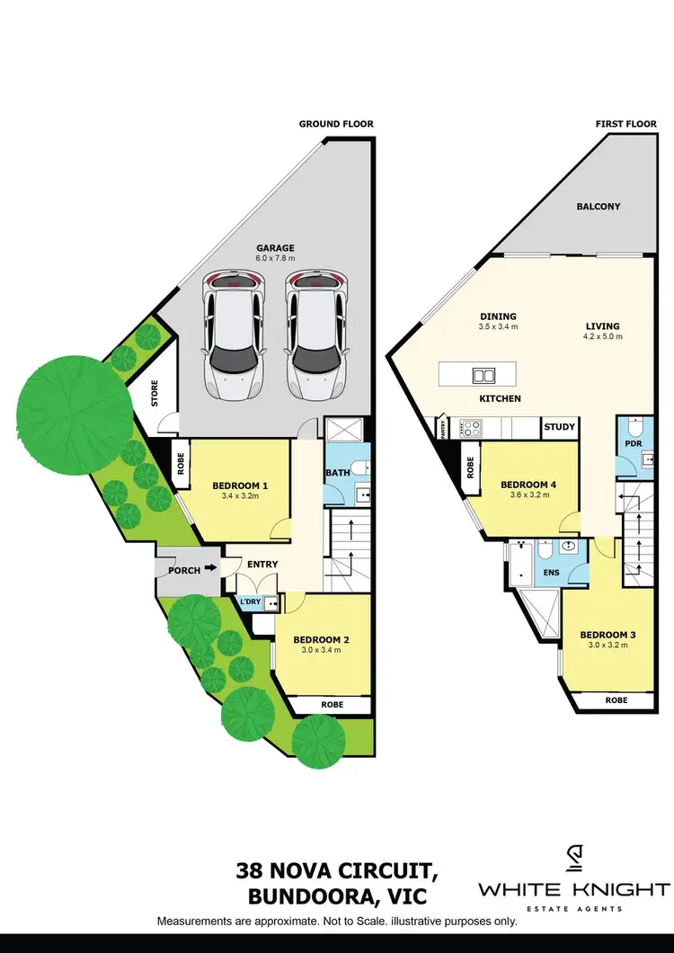 Floorplan of Homely townhouse listing, 38 Nova Circuit, Bundoora VIC 3083
