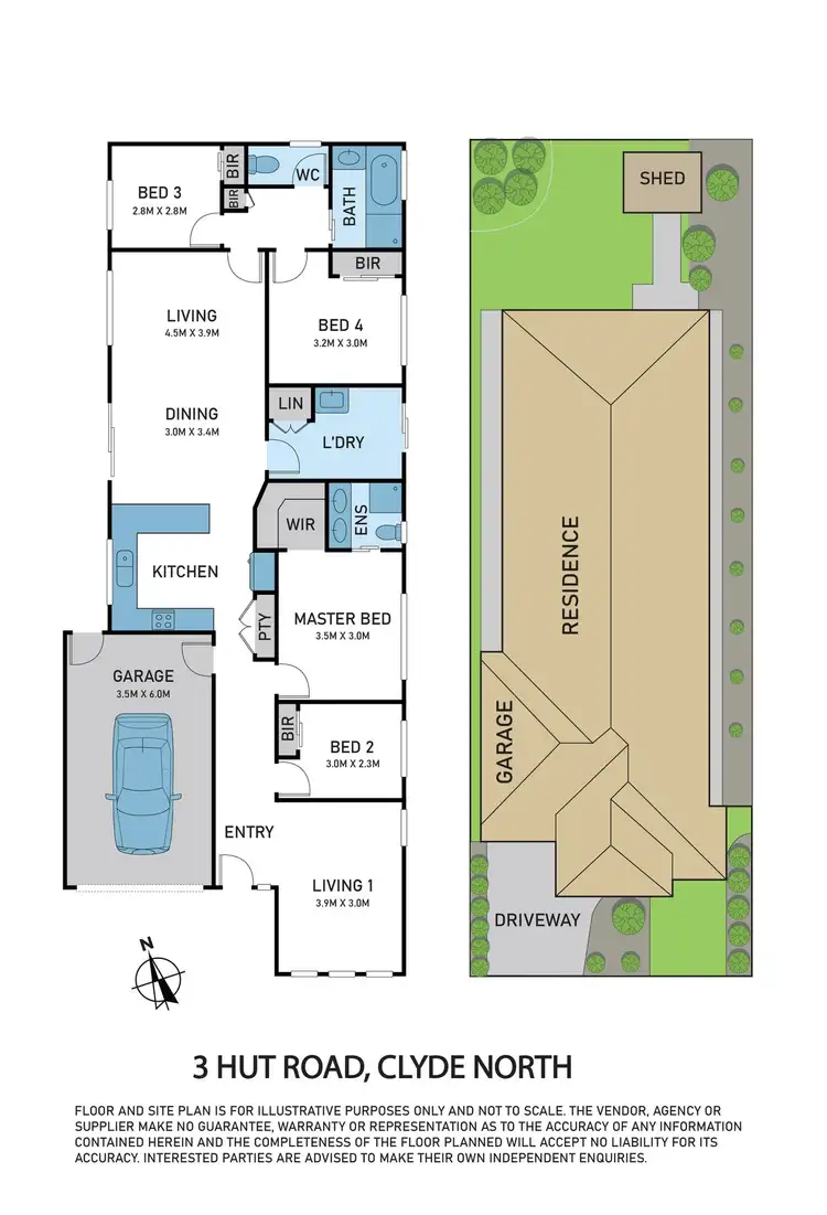 Floorplan of Homely house listing, 3 Hut Road, Clyde North VIC 3978