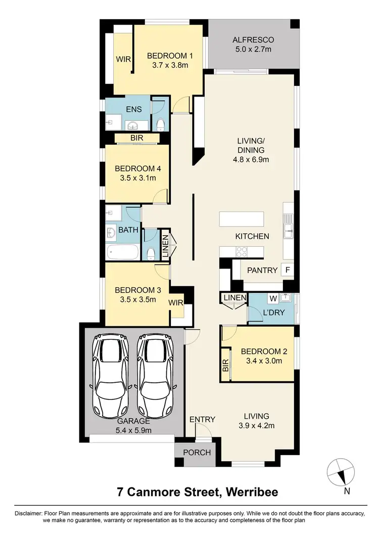 Floorplan of Homely house listing, 7 Canmore Street, Werribee VIC 3030
