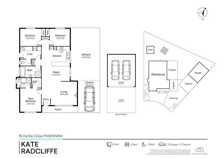 Floorplan of Homely house listing, 15 Cantle Close, Pakenham VIC 3810