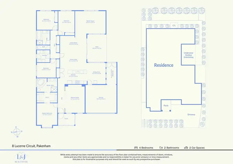 Floorplan of Homely house listing, 8 LUCERNE CIRCUIT, Pakenham VIC 3810