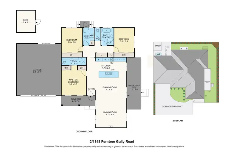Floorplan of Homely unit listing, 2/1848 Ferntree Gully Service Road, Ferntree Gully VIC 3156