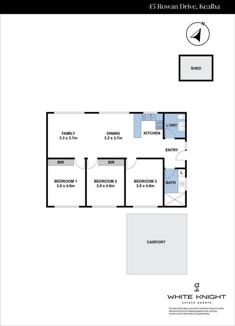 Floorplan of Homely house listing, 45 Rowan Drive, Kealba VIC 3021