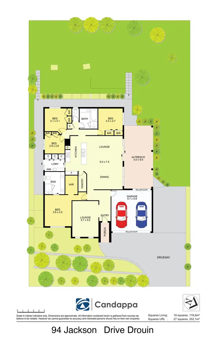 Floorplan of Homely house listing, 94 Jackson Drive, Drouin VIC 3818