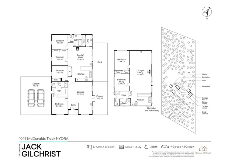 Floorplan of Homely house listing, 1045 McDonalds Track, Nyora VIC 3987