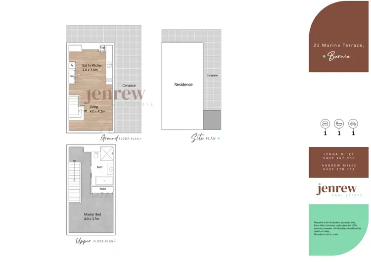 Floorplan of Homely apartment listing, 21 Marine Terrace, Burnie TAS 7320