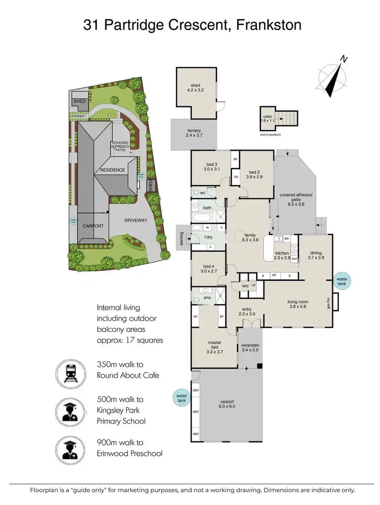 Floorplan of Homely house listing, 31 Partridge Crescent, Frankston VIC 3199