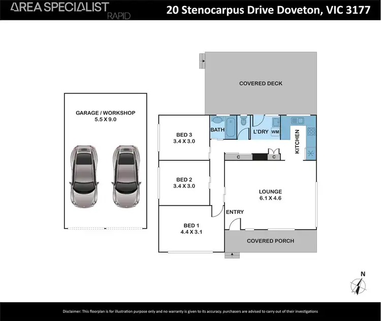 Floorplan of Homely house listing, 20 Stenocarpus Drive, Doveton VIC 3177