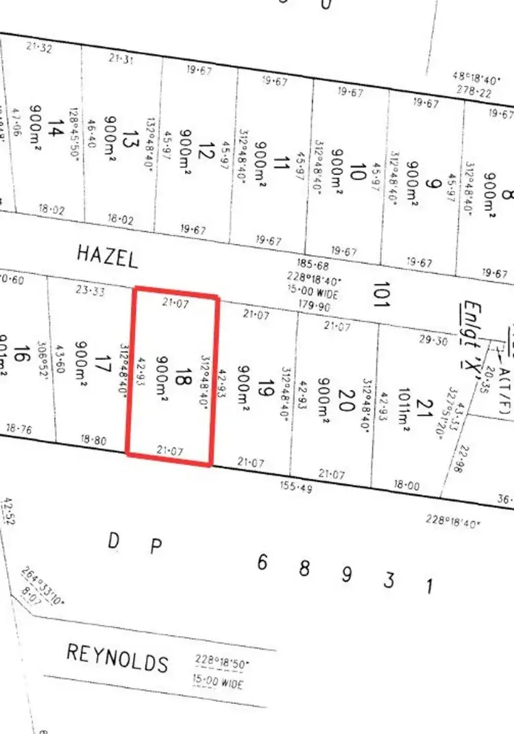 Floorplan of Homely land listing, 6 Hazel Street, Moonta Bay SA 5558