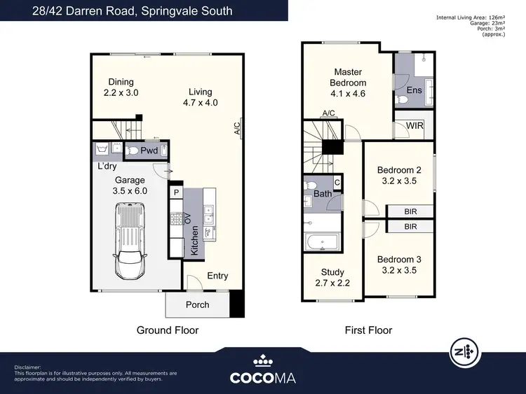Floorplan of Homely townhouse listing, 28/42 Darren Road, Springvale South VIC 3172