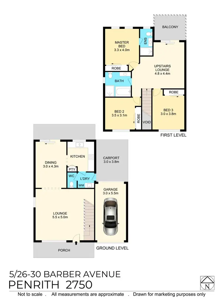 Floorplan of Homely townhouse listing, 5/26-30 Barber Avenue, Penrith NSW 2750