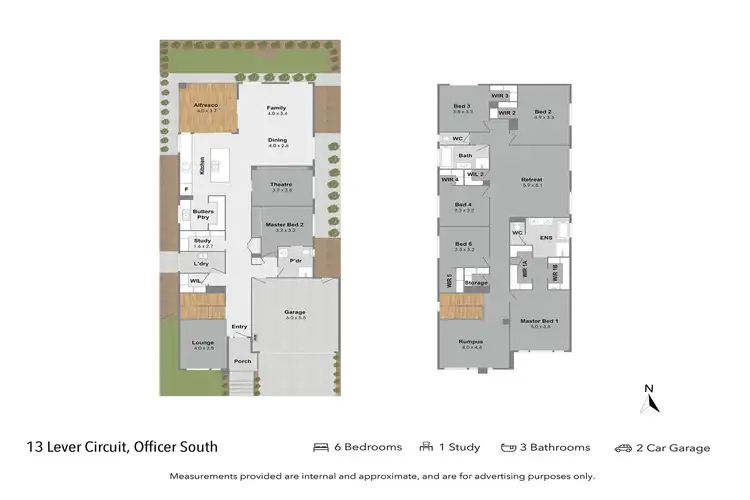 Floorplan of Homely house listing, 13 Lever Circuit, Officer South VIC 3809