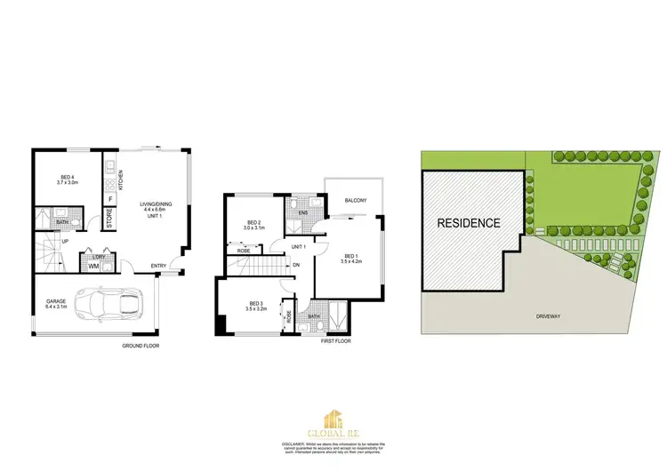Floorplan of Homely townhouse listing, 1/27 Hill road, Lurnea NSW 2170