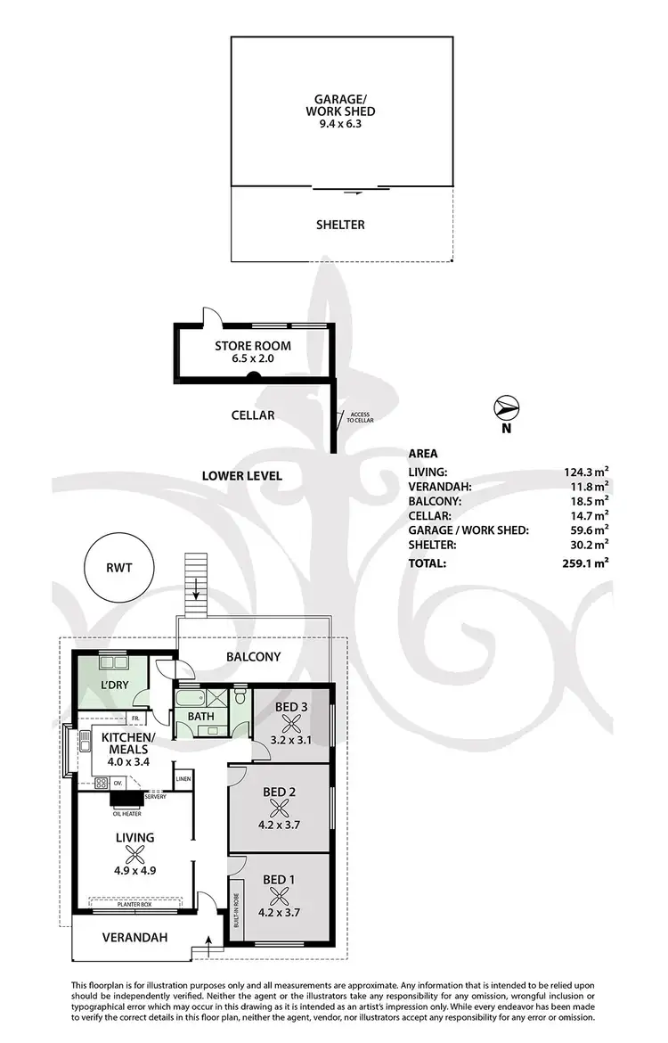Floorplan of Homely house listing, 22 Frick Street, Lobethal SA 5241