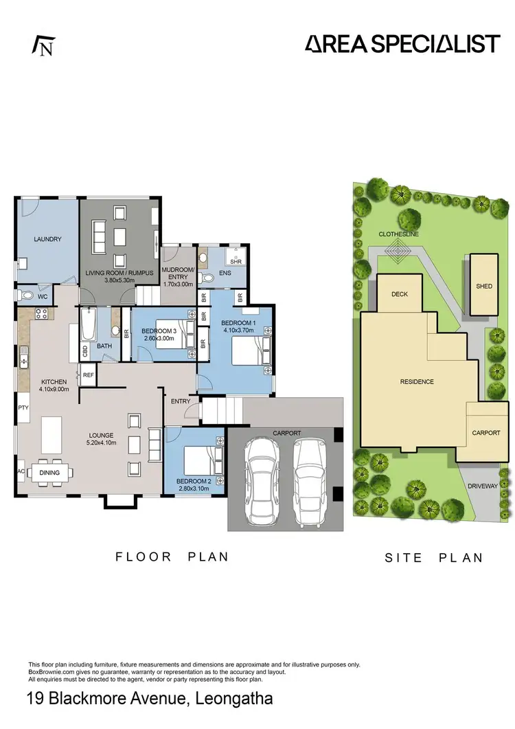 Floorplan of Homely house listing, 19 Blackmore Avenue, Leongatha VIC 3953