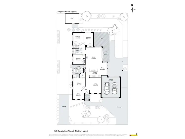 Floorplan of Homely house listing, 35 Ranfurlie Circuit, Melton West VIC 3337